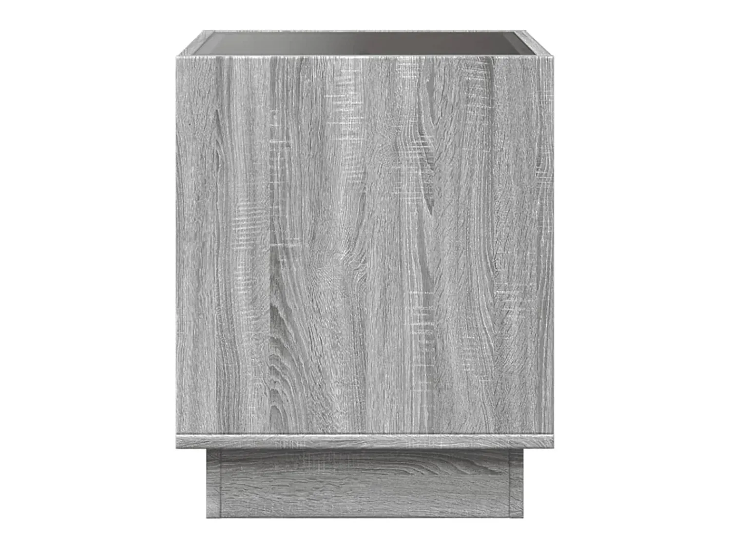 Mesa De Centro|vidaxl Mesa de centro luzes LED Infinity 40x40x50 cm sonoma Cinzento