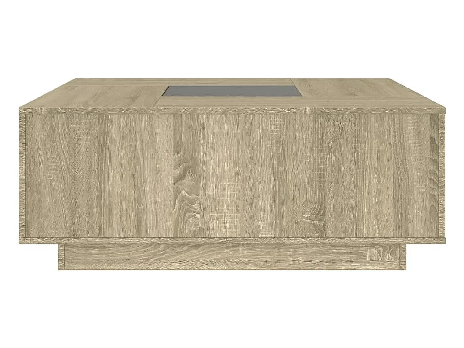 vidaxl Mesa de centro luzes LED Infinity 100x100x40 cm carvalho sonoma^ Mesa De Centro