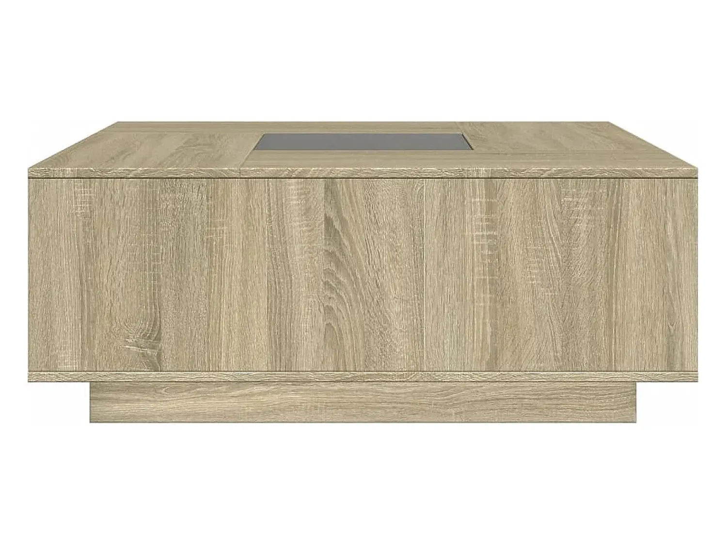 vidaxl Mesa de centro luzes LED Infinity 100x100x40 cm carvalho sonoma^ Mesa De Centro
