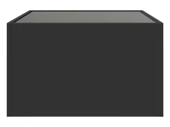 Mesa De Centro|vidaxl Mesa de centro luzes LED Infinity 70x50x30 cm Preto