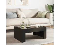 Mesa De Centro|vidaxl Mesa de centro luzes LED Infinity 70x50x30 cm Preto