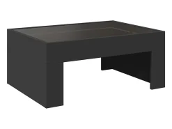 Mesa De Centro|vidaxl Mesa de centro luzes LED Infinity 70x50x30 cm Preto