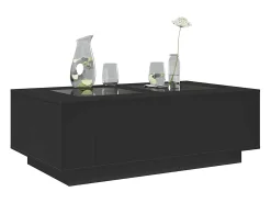 vidaxl Mesa de centro luzes LED Infinity 116x69x40 cm^ Mesa De Centro