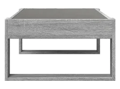 Clearance vidaxl Mesa de centro luzes LED Infinity 90x53x30 cm sonoma Cinzento