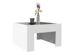 Mesa De Centro|vidaxl Mesa de centro luzes LED Infinity 50x50x30 cm Branco