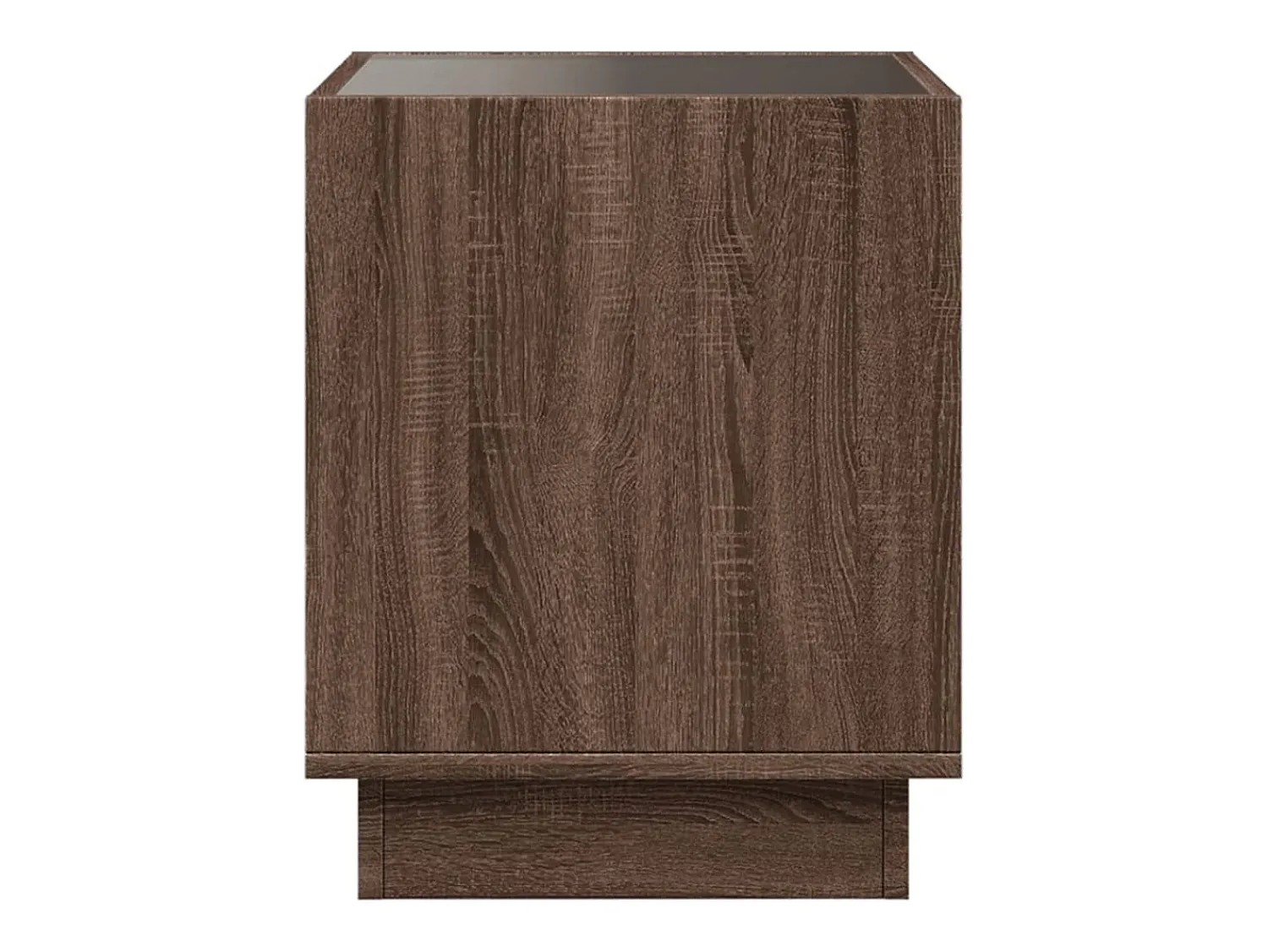 Hot vidaxl Mesa de centro luzes LED Infinity 50x50x50 cm carvalho castanho Natural claro