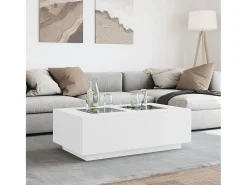 Sale vidaxl Mesa de centro luzes LED Infinity 116x69x40 cm Branco