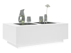 Sale vidaxl Mesa de centro luzes LED Infinity 116x69x40 cm Branco
