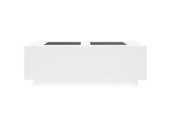 Sale vidaxl Mesa de centro luzes LED Infinity 116x69x40 cm Branco