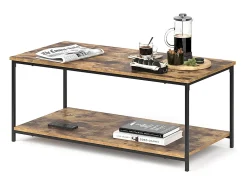 Mesa De Centro*Vicco Mesa de centro madeira antiga 108x52x45 fyrk Castanho
