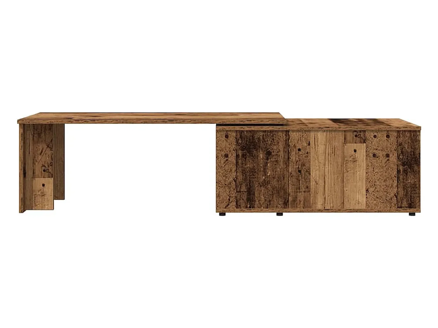 Mesa De Centro*vidaxl Mesa de centro madeira antiga 150x50x35 cm madeira trabalhada Natural claro