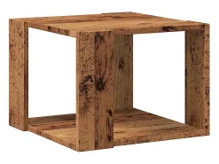 Mesa De Centro*vidaxl Mesa de centro madeira antiga 40x40x30 cm madeira trabalhada Natural claro