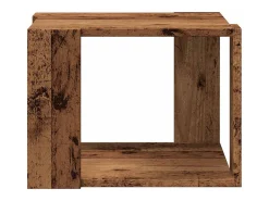 Mesa De Centro*vidaxl Mesa de centro madeira antiga 40x40x30 cm madeira trabalhada Natural claro