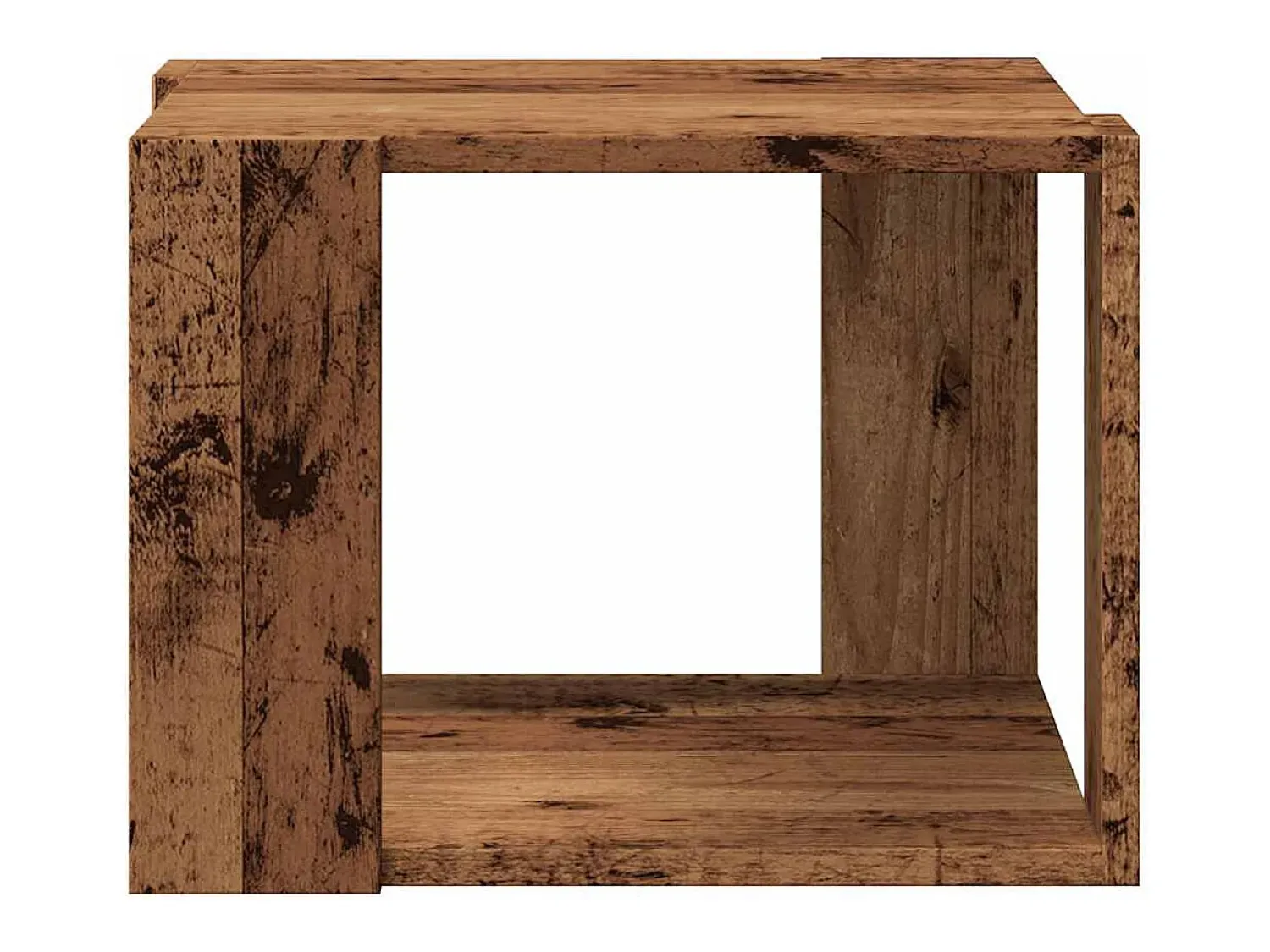 Mesa De Centro*vidaxl Mesa de centro madeira antiga 40x40x30 cm madeira trabalhada Natural claro