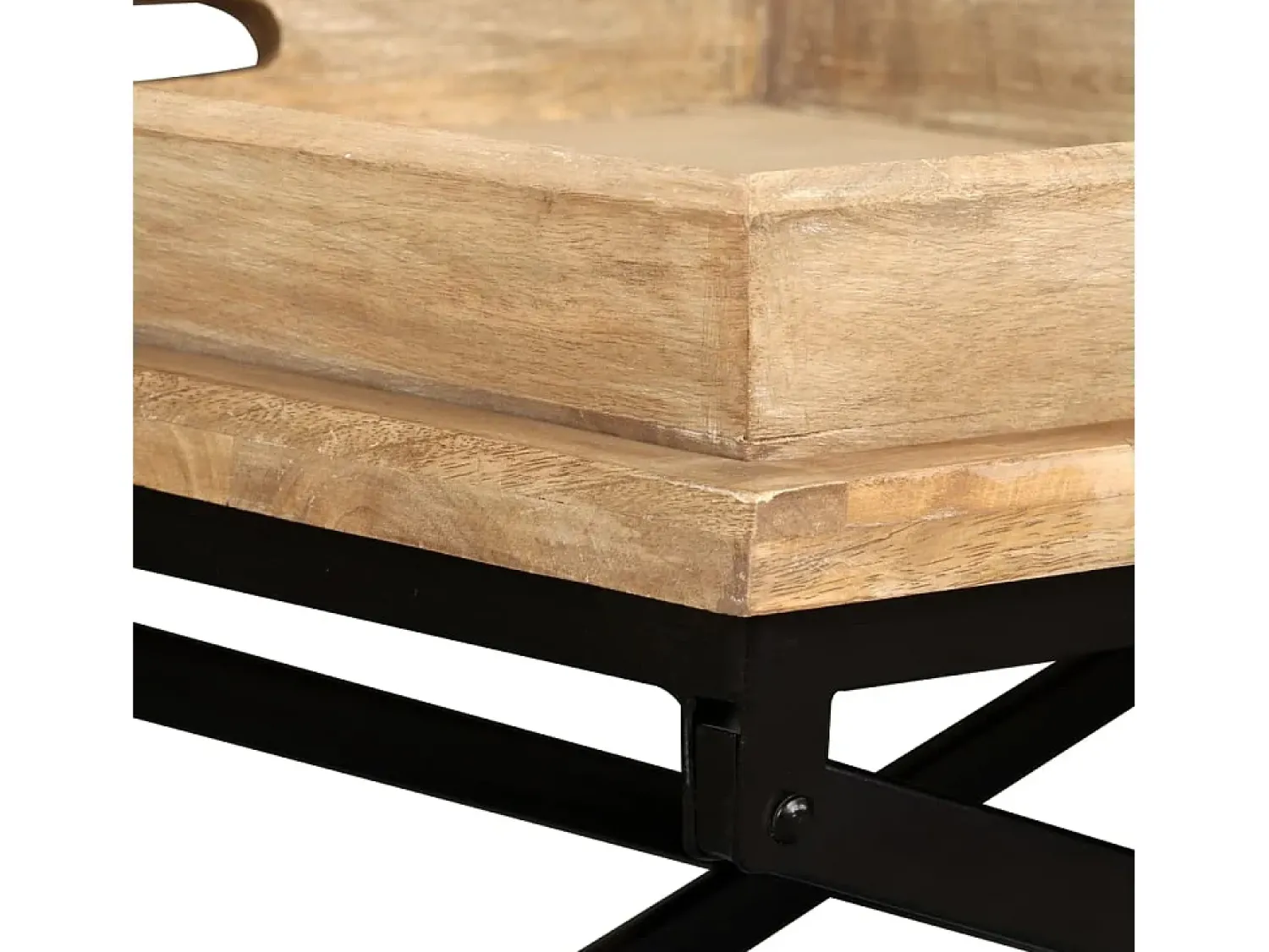 Mesa De Centro|vidaxl Mesa de centro madeira de mangueira maciça 110x55x42 cm Natural claro