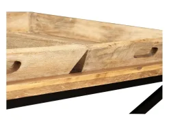Mesa De Centro|vidaxl Mesa de centro madeira de mangueira maciça 110x55x42 cm Natural claro