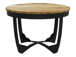 Mesa De Centro*vidaxl Mesa de centro madeira de mangueira maciça áspera 60x40 cm Natural claro