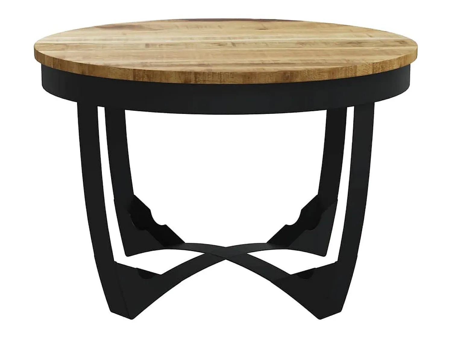 Mesa De Centro*vidaxl Mesa de centro madeira de mangueira maciça áspera 60x40 cm Natural claro