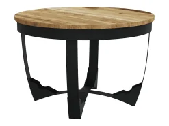 Mesa De Centro*vidaxl Mesa de centro madeira de mangueira maciça áspera 60x40 cm Natural claro
