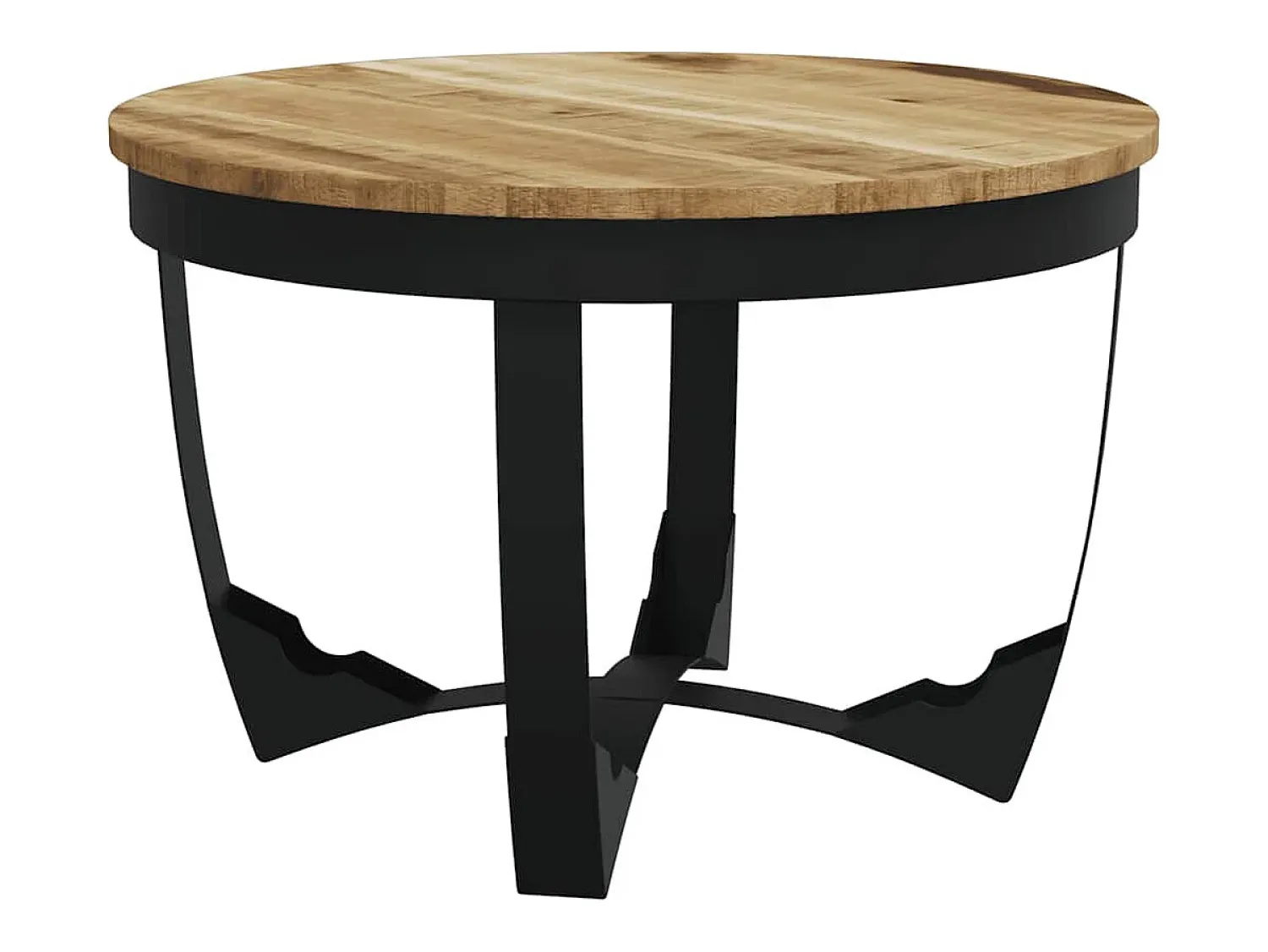 Mesa De Centro*vidaxl Mesa de centro madeira de mangueira maciça áspera 60x40 cm Natural claro