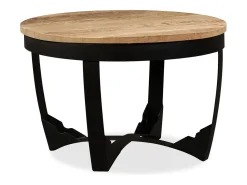 Mesa De Centro*vidaxl Mesa de centro madeira de mangueira maciça áspera 60x40 cm Natural claro