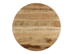 Mesa De Centro*vidaxl Mesa de centro madeira de mangueira maciça áspera 60x40 cm Natural claro