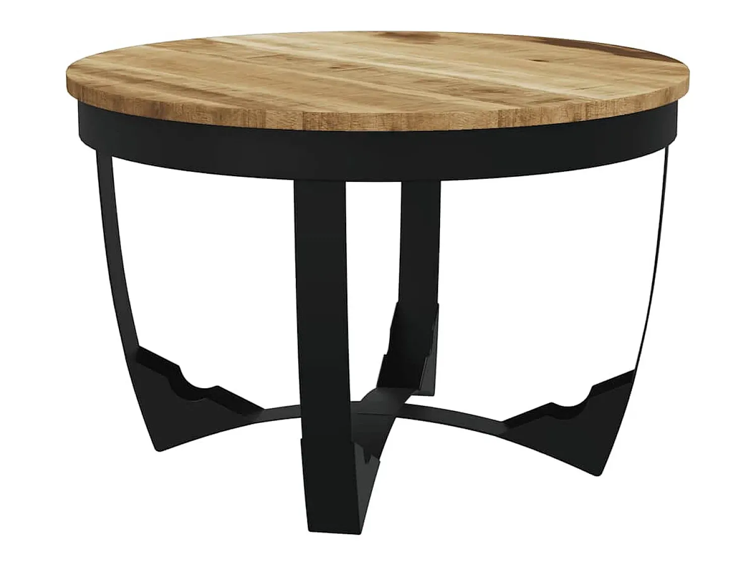 Mesa De Centro*vidaxl Mesa de centro madeira de mangueira maciça áspera 60x40 cm Natural claro