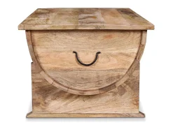 Mesa De Centro*vidaxl Mesa de centro madeira de mangueira maciça 88x50x40 cm Natural claro