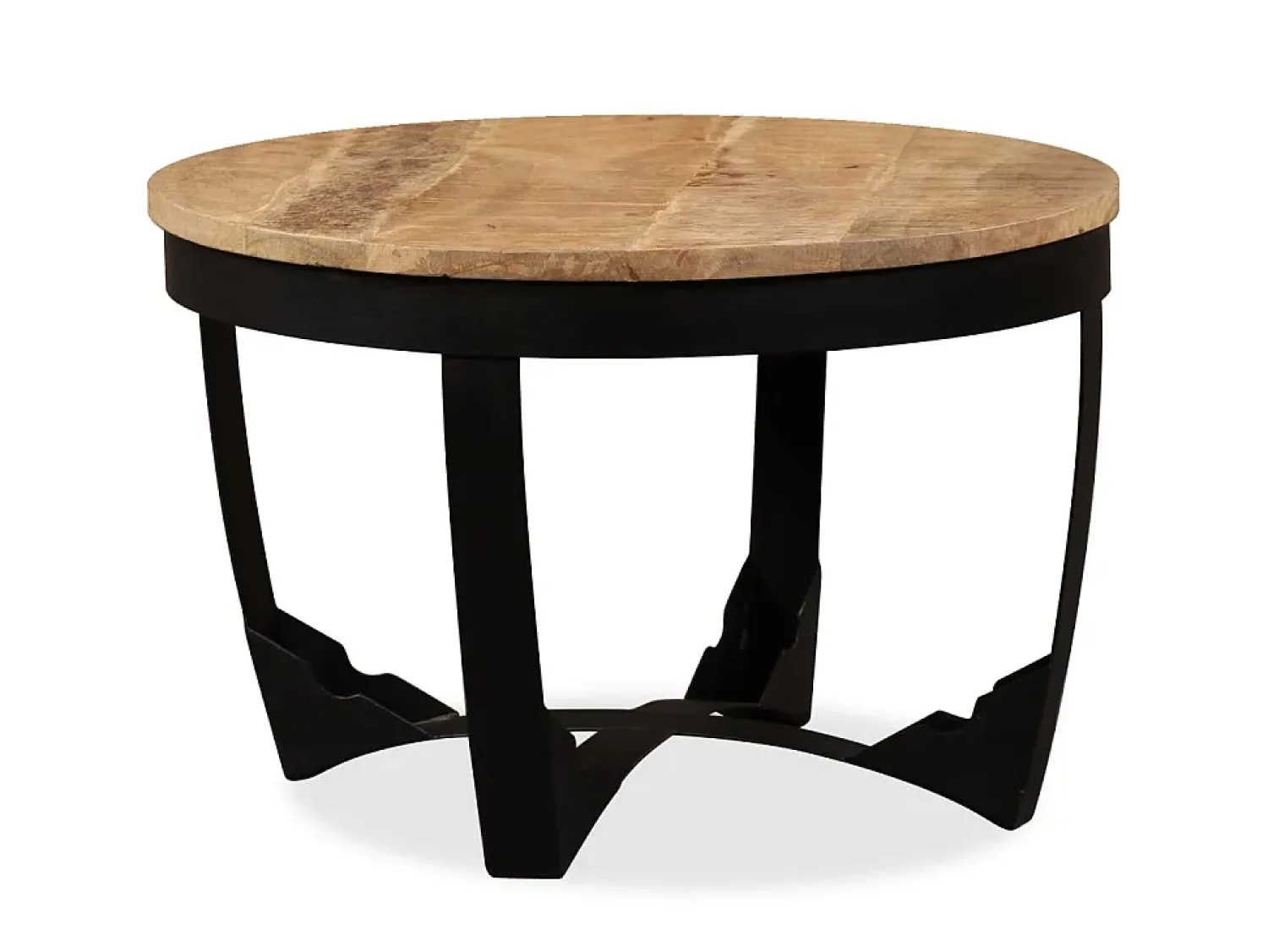 Mesa de centro madeira de mangueira maciça áspera 60x40 cm PT603305^ Mesa De Centro