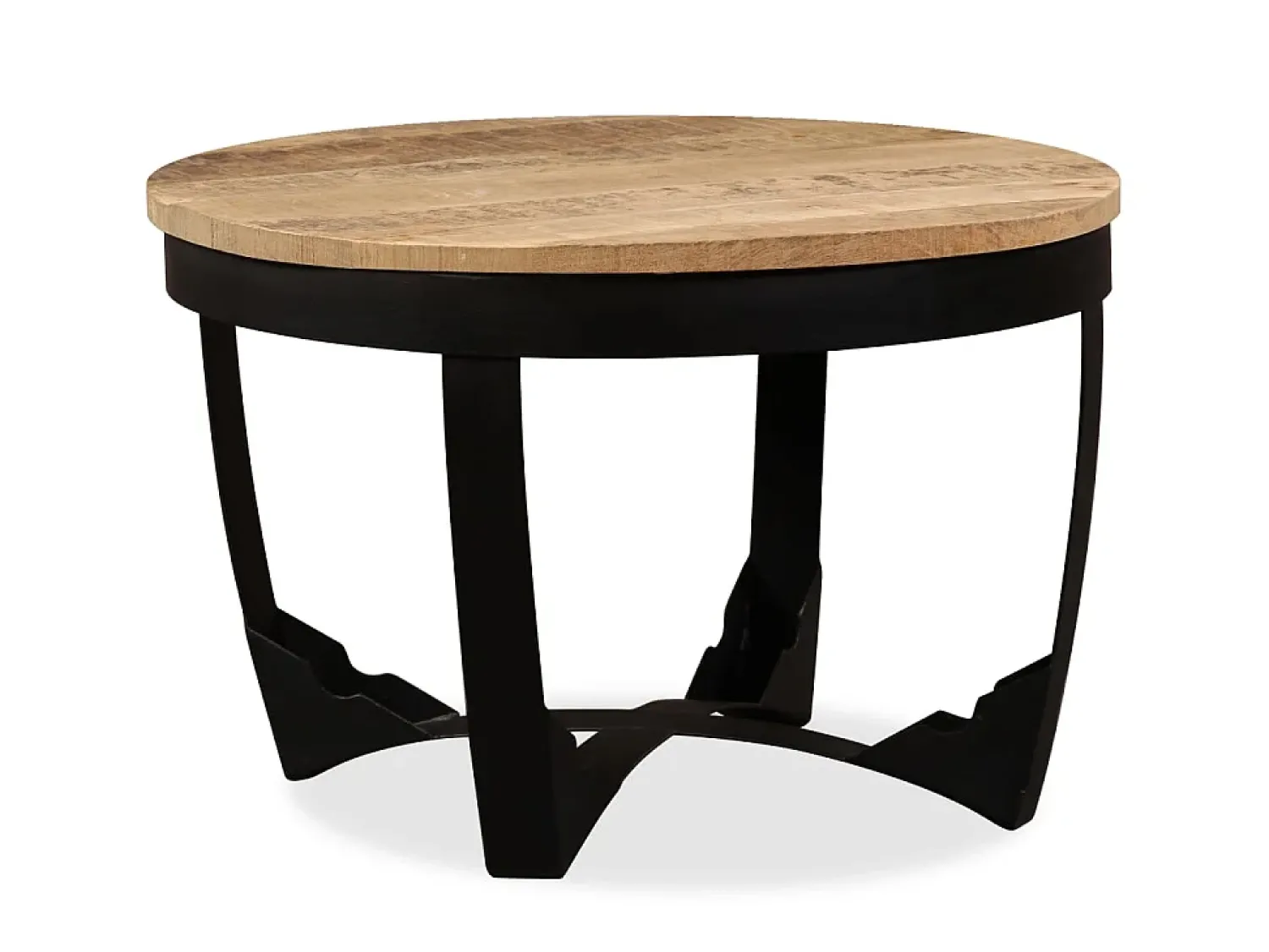 Mesa de centro madeira de mangueira maciça áspera 60x40 cm PT603305^ Mesa De Centro