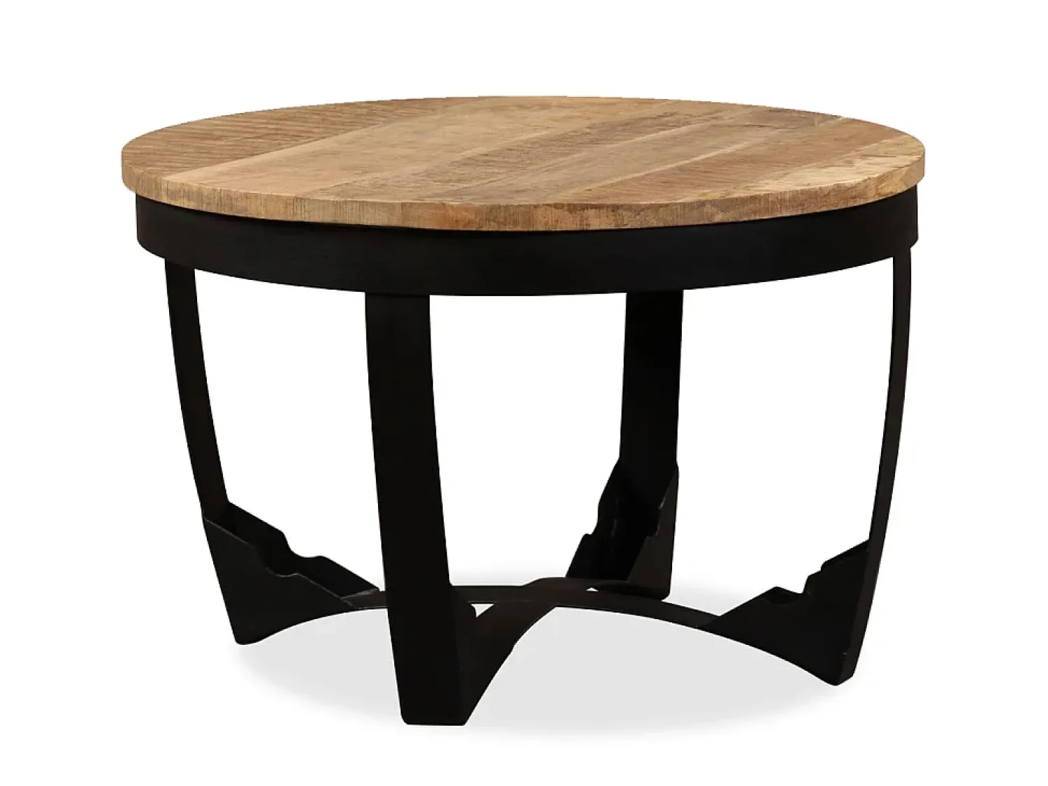 Mesa de centro madeira de mangueira maciça áspera 60x40 cm PT603305^ Mesa De Centro
