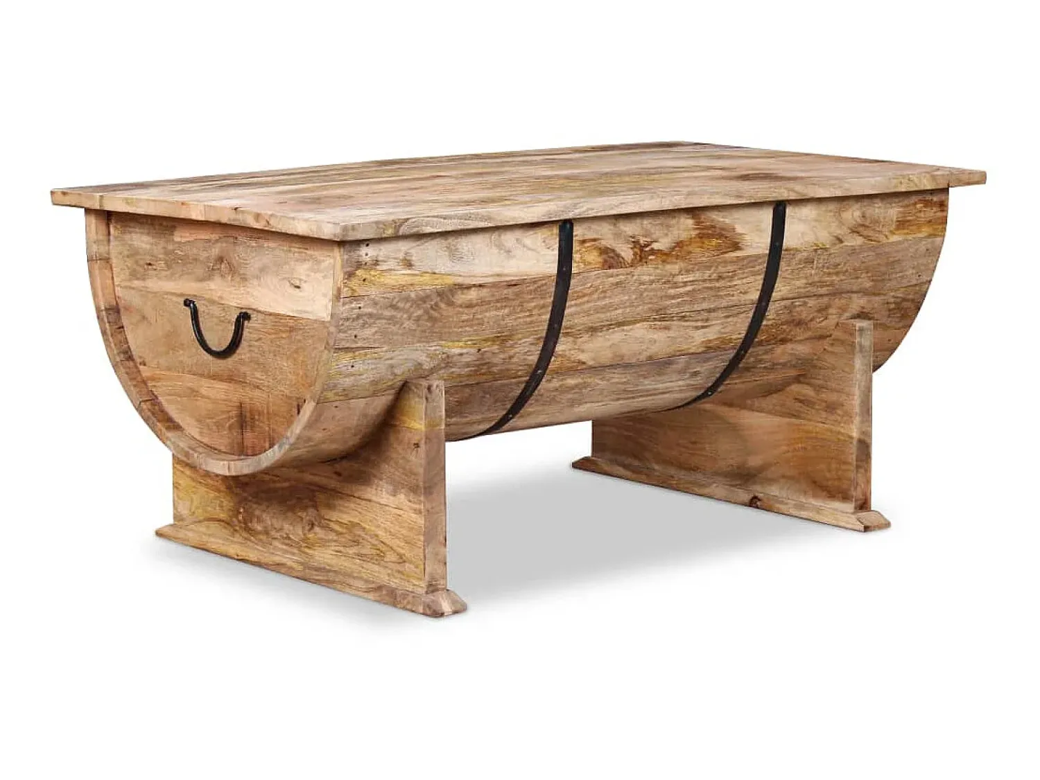 Outlet Mesa de centro madeira de mangueira maciça 88x50x40 cm PT364959 Castanho