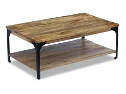 Mesa De Centro| Mesa de centro, madeira de mangueira 100x60x38 cm PT111678 Castanho
