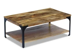 Mesa De Centro| Mesa de centro, madeira de mangueira 100x60x38 cm PT111678 Castanho