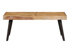 Mesa De Centro* Mesa de centro madeira de mangueira maciça 90x55x36 cm PT998360 Castanho