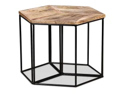 Mesa De Centro|vidaxl Mesa de centro madeira de mangueira maciça 56x48x40 cm Natural claro