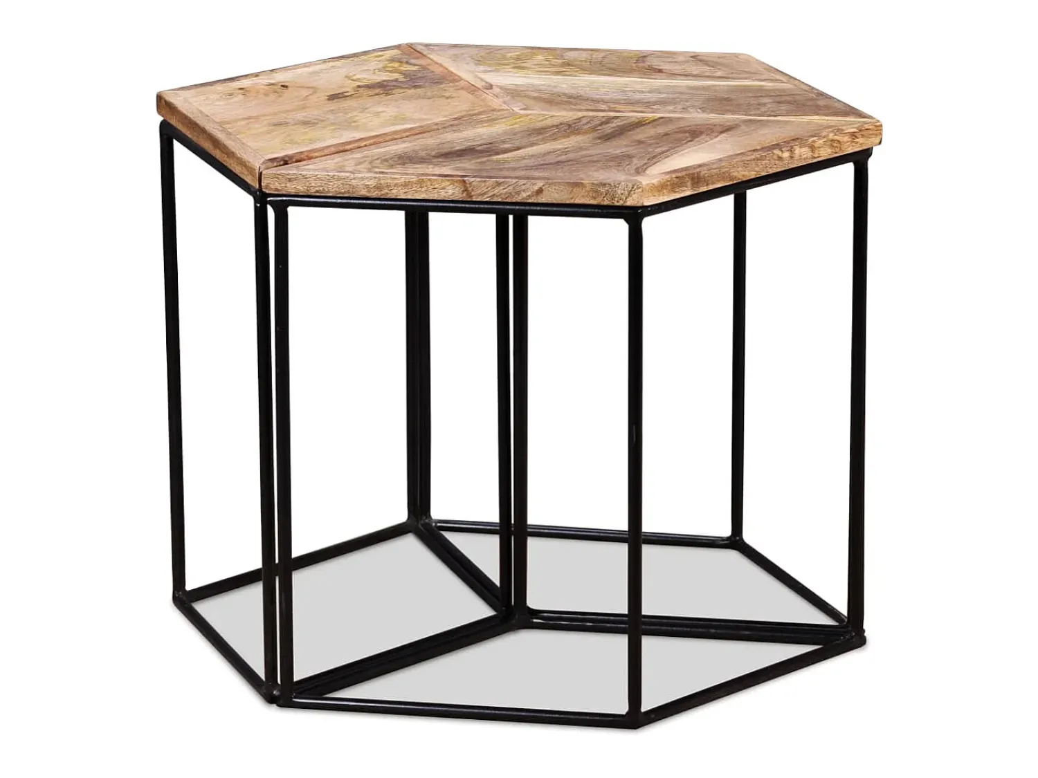 Mesa De Centro|vidaxl Mesa de centro madeira de mangueira maciça 56x48x40 cm Natural claro