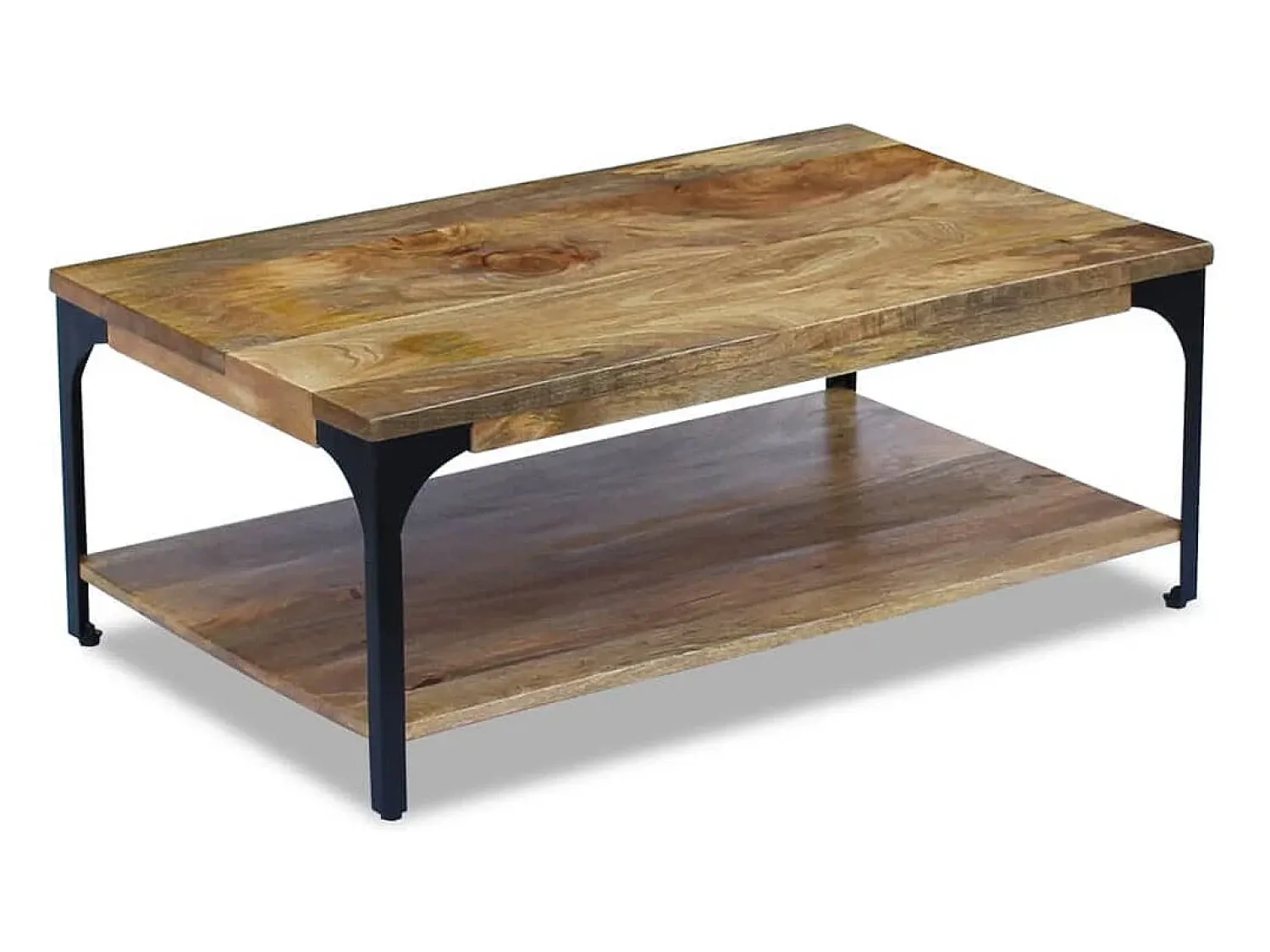 Mesa De Centro*vidaxl Mesa de centro, madeira de mangueira 100x60x38 cm Natural claro