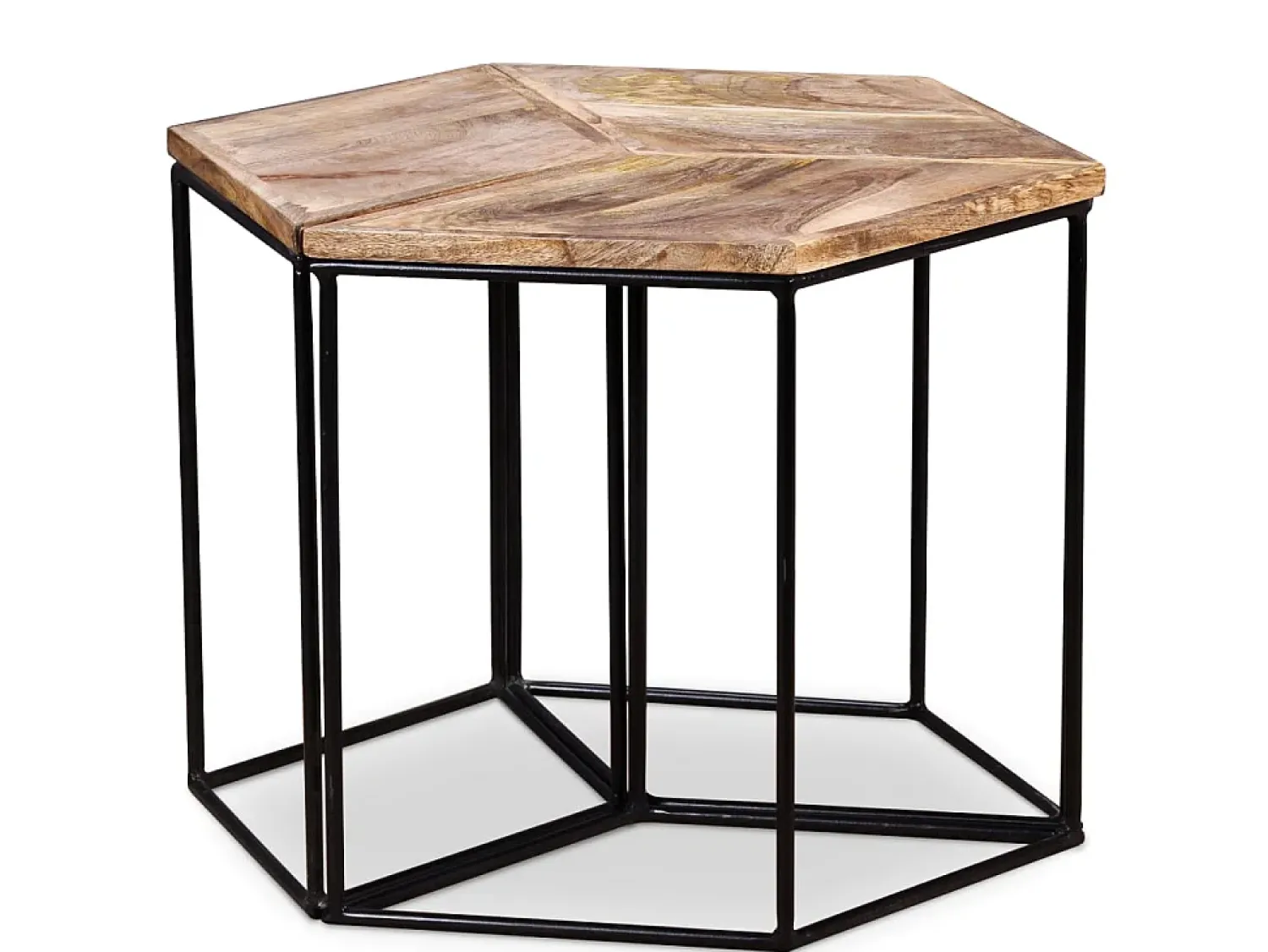 Mesa De Centro* Mesa de centro madeira de mangueira maciça 56x48x40 cm PT899936 Castanho