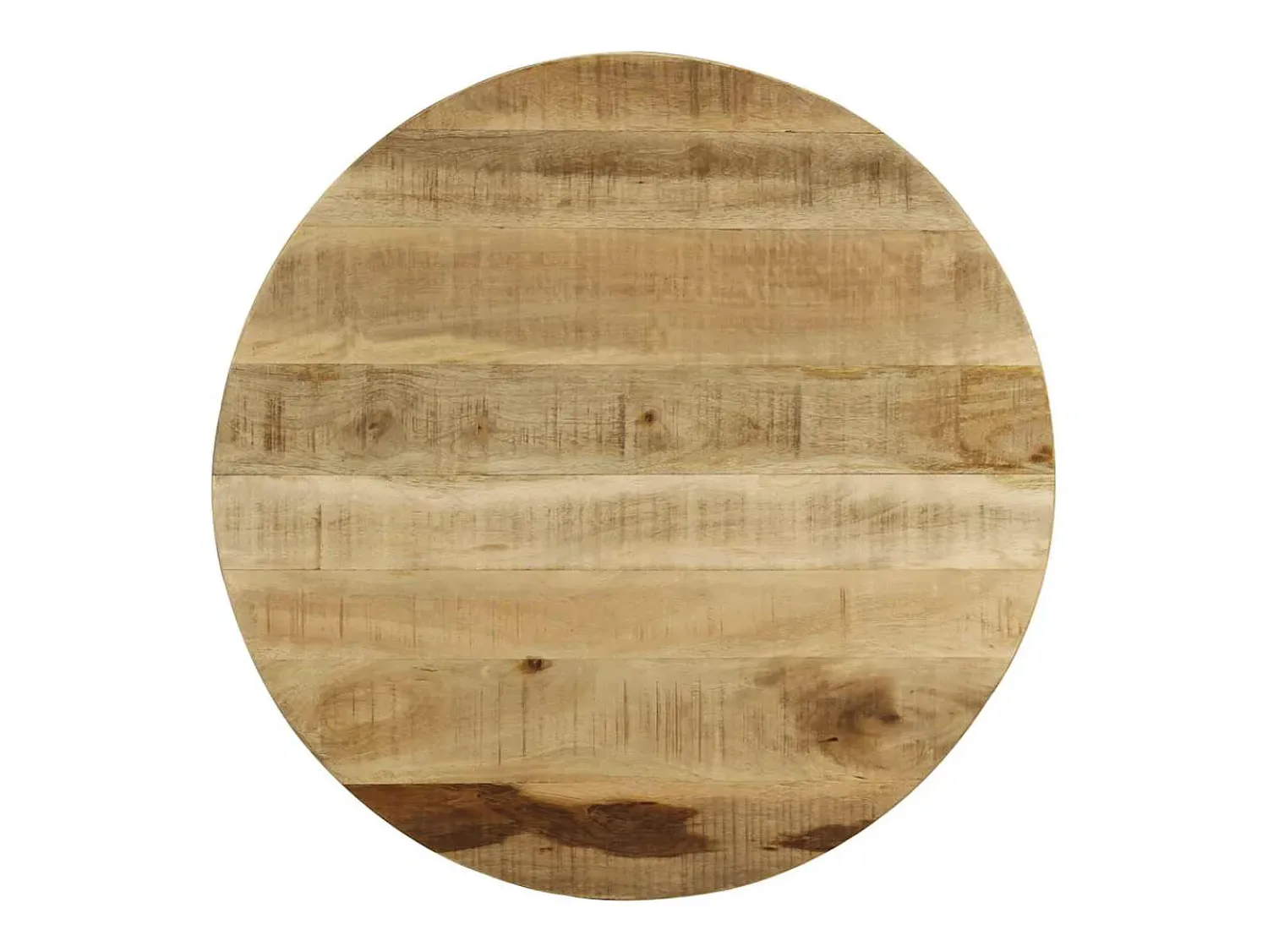 vidaxl Mesa de centro madeira de mangueira maciça áspera 65x32 cm Natural claro