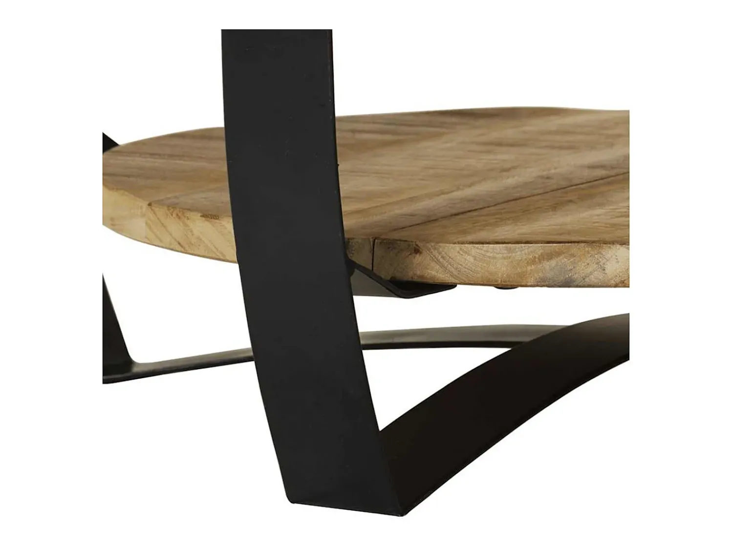 vidaxl Mesa de centro madeira de mangueira maciça áspera 65x32 cm Natural claro