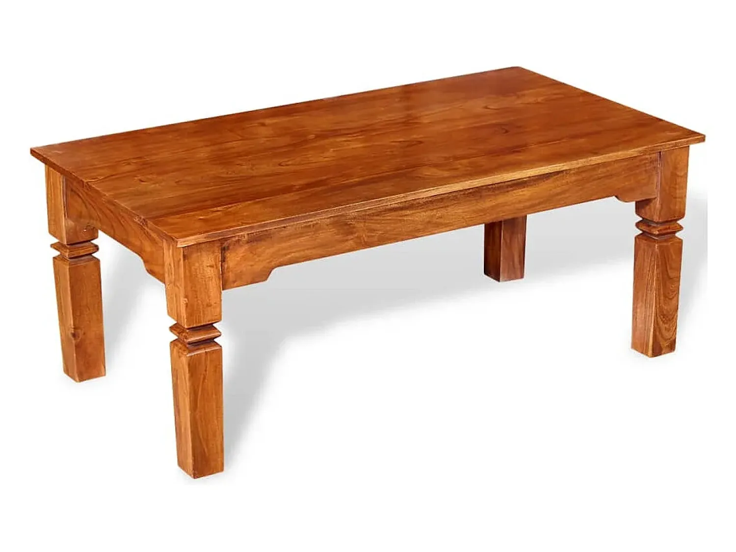 vidaxl Mesa de centro madeira de acácia maciça 110x60x45 cm^ Mesa De Centro