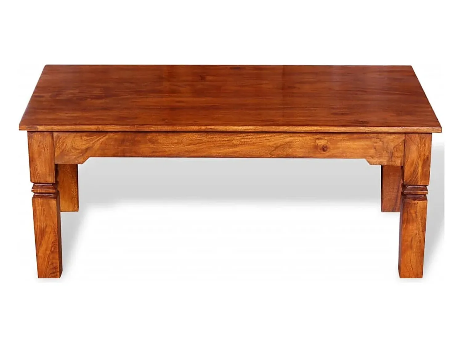 vidaxl Mesa de centro madeira de acácia maciça 110x60x45 cm^ Mesa De Centro