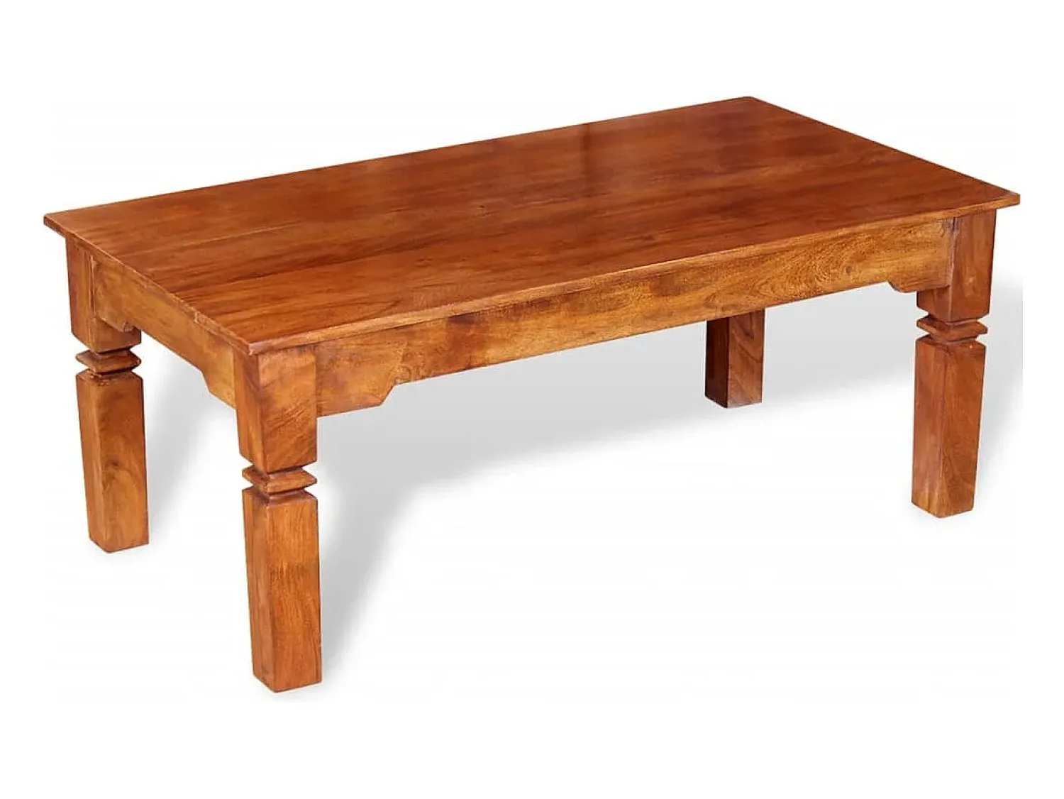 vidaxl Mesa de centro madeira de acácia maciça 110x60x45 cm^ Mesa De Centro