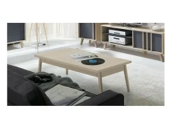 Meublorama Mesa de centro MALMO cor sonoma. Produto ideal para mobiliar sua sala de estar. Estilo contemporâneo.^ Mesa De Centro