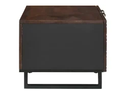 vidaxl Mesa de centro Marrom e Preto 80 x 50 x 40 cm Castanho