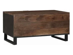 Mesa De Centro|vidaxl Mesa de centro Marrom e Preto 80 x 50 x 40 cm Castanho