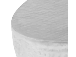 Mesa De Centro|vidaxl Mesa de centro martelada 100x50x28 cm Prateado