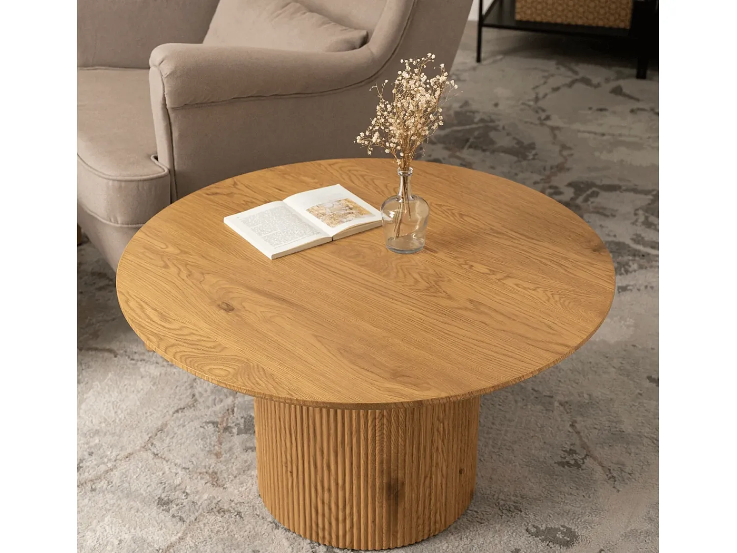 Mesa De Centro| Mesa de centro Maylin Max Carvalho Natural claro