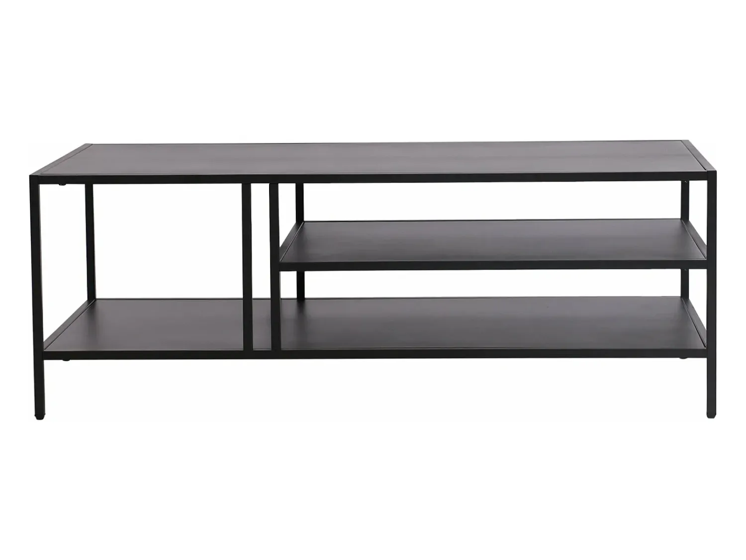 Mesa De Centro|Helloshop26 Mesa de centro metálica 40 x 110 x 55 cm preta 03_0008452 Preto